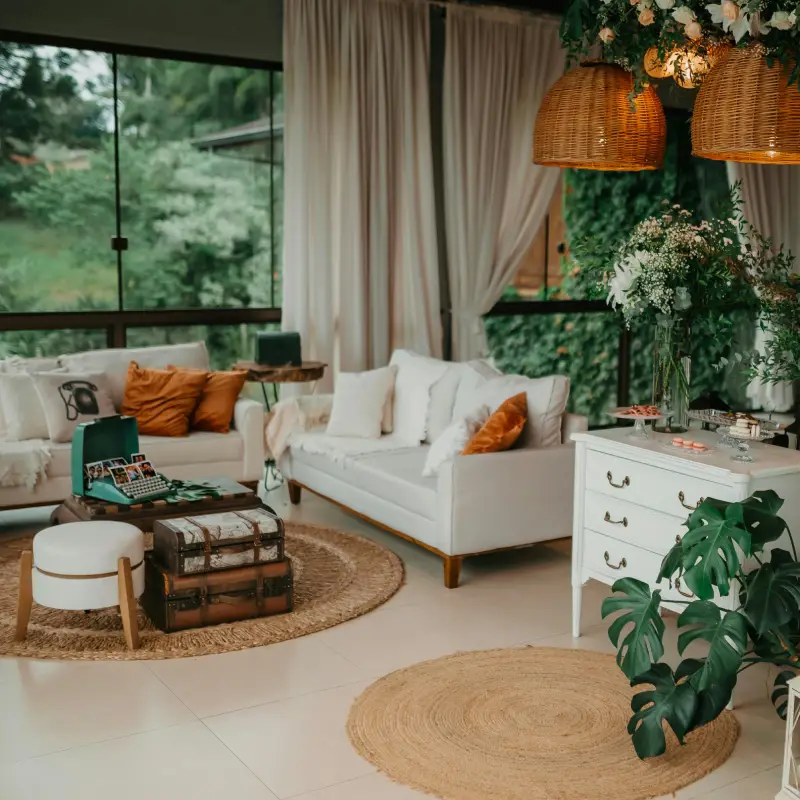 Commercial-grade sisal carpet for offices