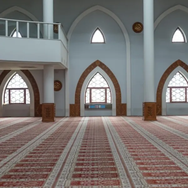 Custom mosque carpet rolls