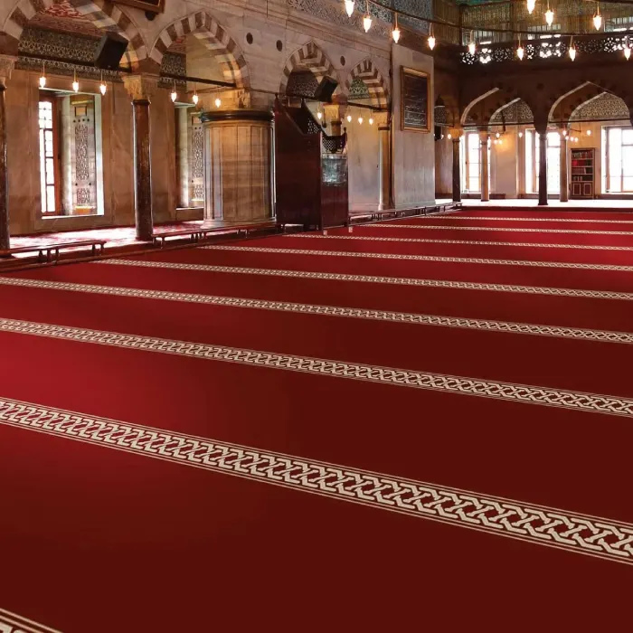 Harmain Maroon Mosque Carpet