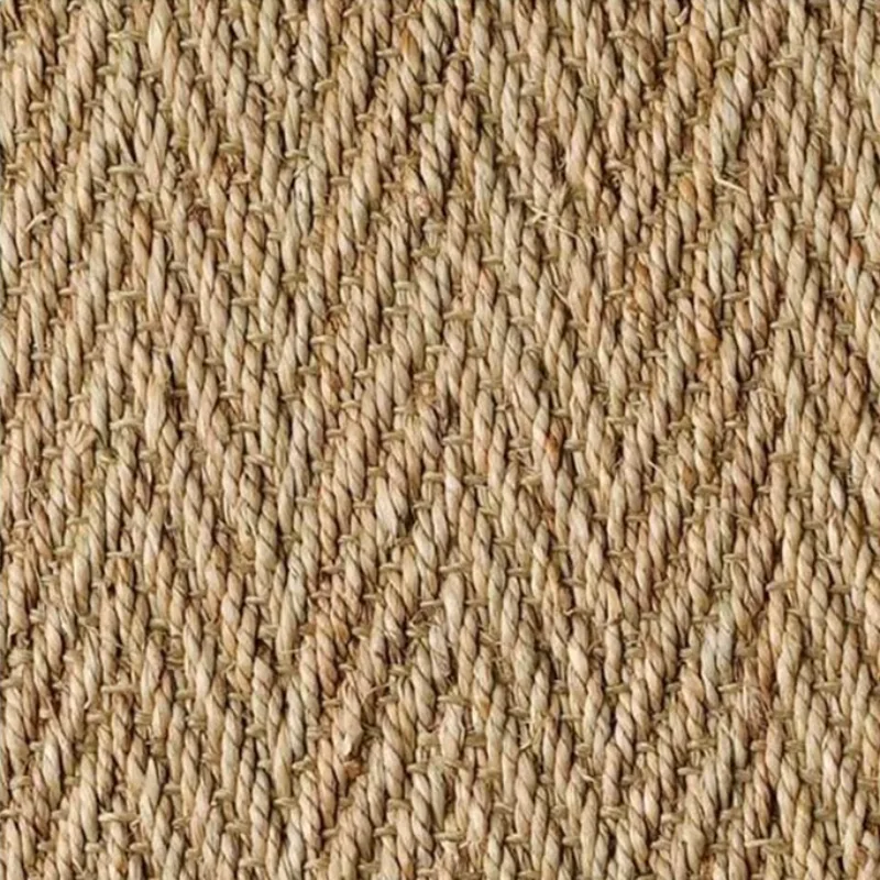 Herringbone seagrass carpet