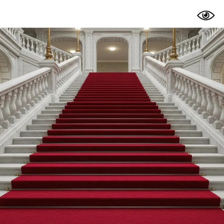 Interior design stair carpeting