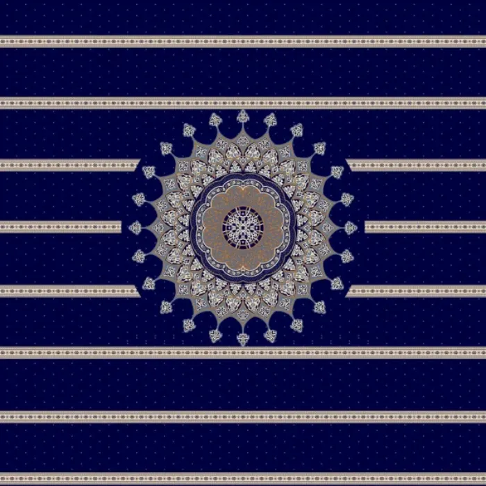 Medallion Blue Design
