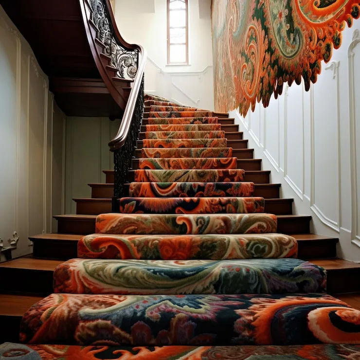 Precision stair carpet measuring