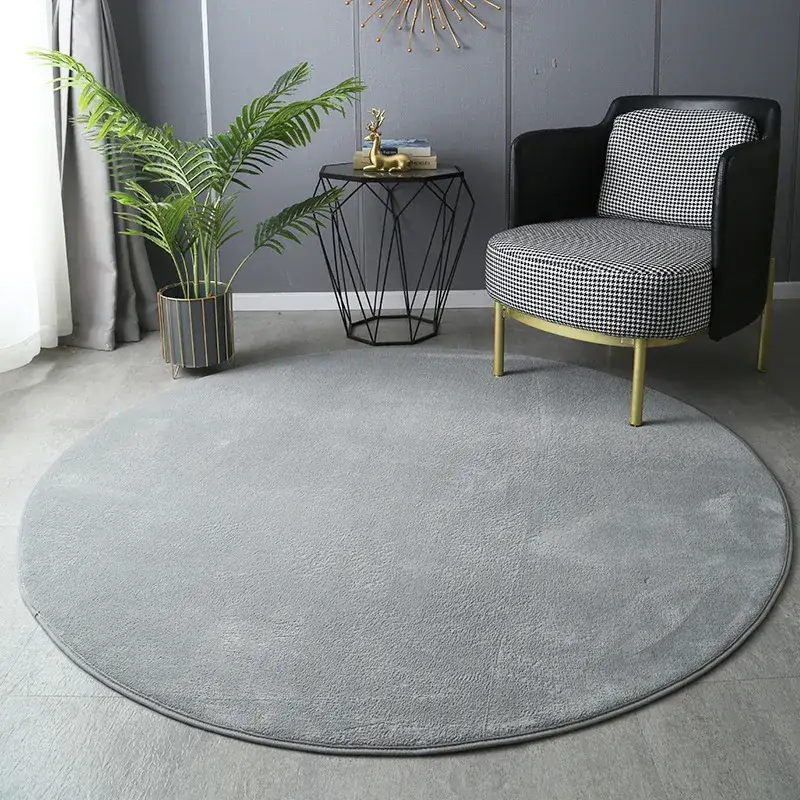 Cotton round carpet