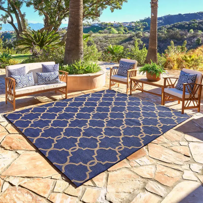 Custom-sized outdoor carpet