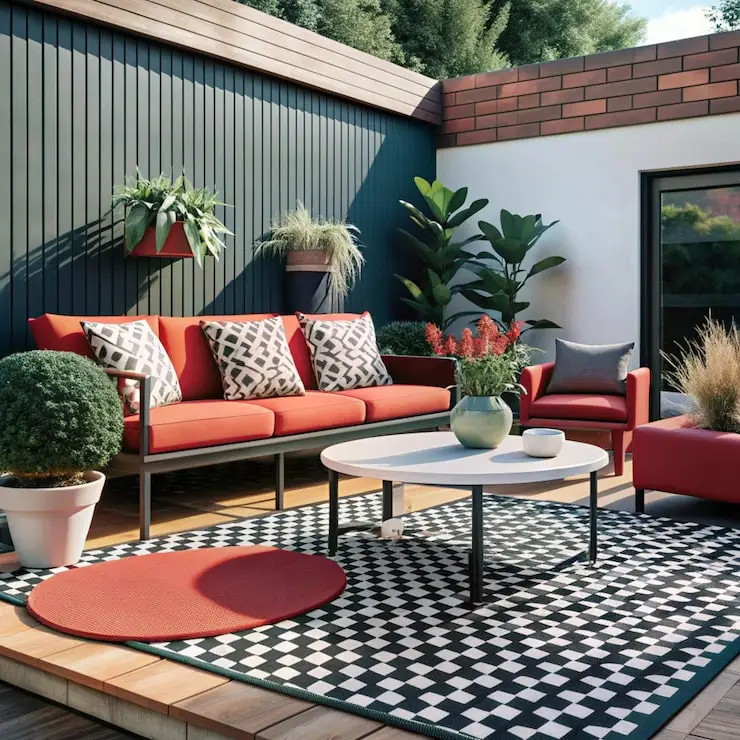Fade-resistant outdoor carpet