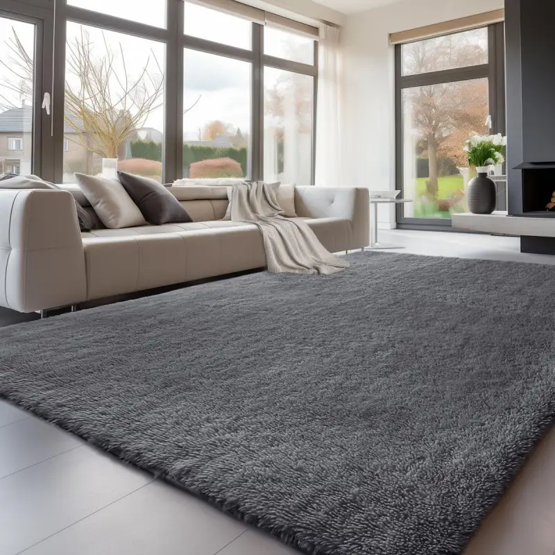 Grey nursery carpet (hypoallergenic)