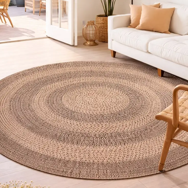 Jute round Carpet
