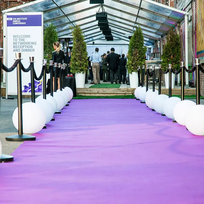 Purple Color Exhibition Carpet