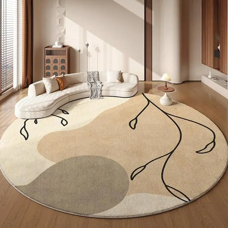 Round carpet for bedroom