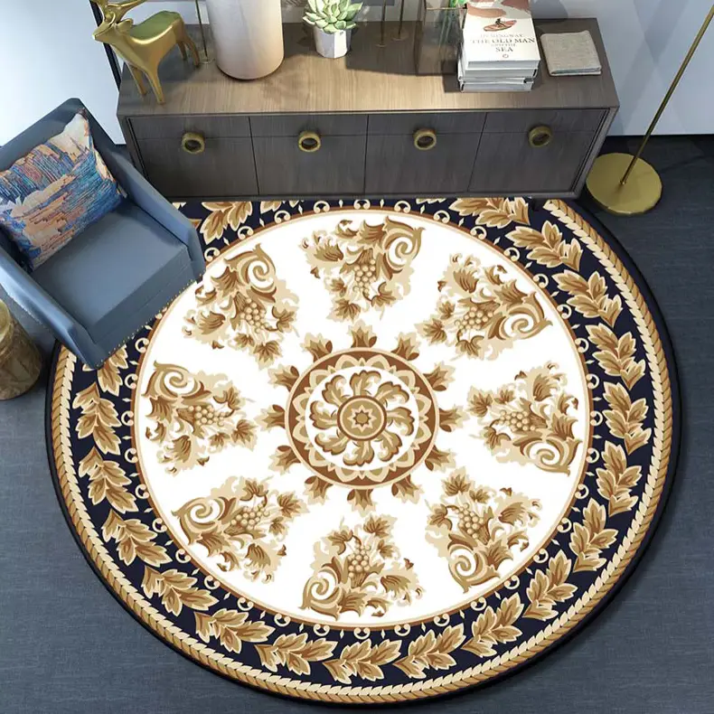 Round carpet for living room