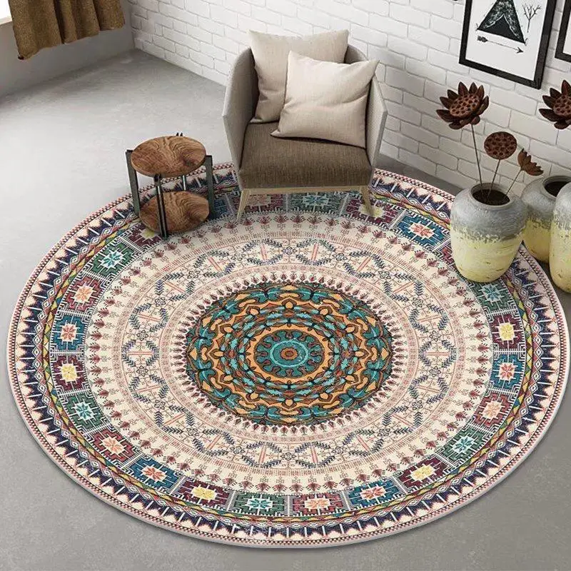 Round carpet for office