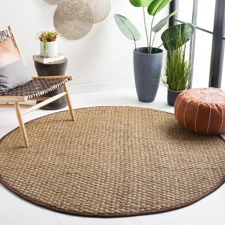Round sisal carpet