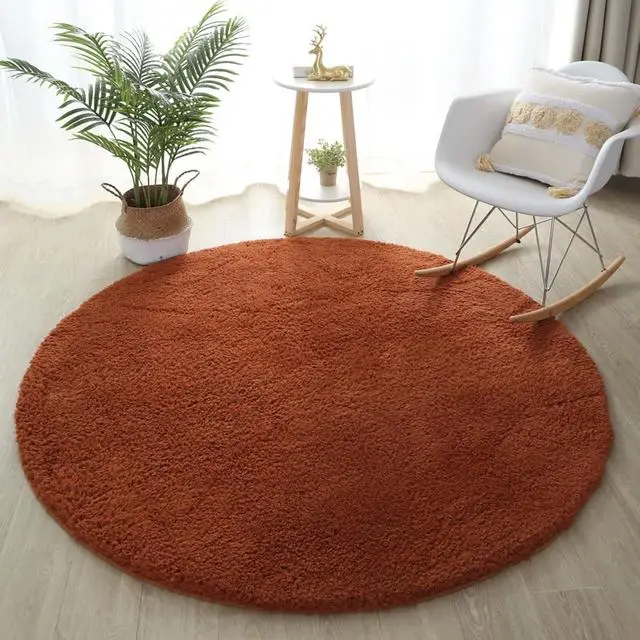 Small round carpet for entryway