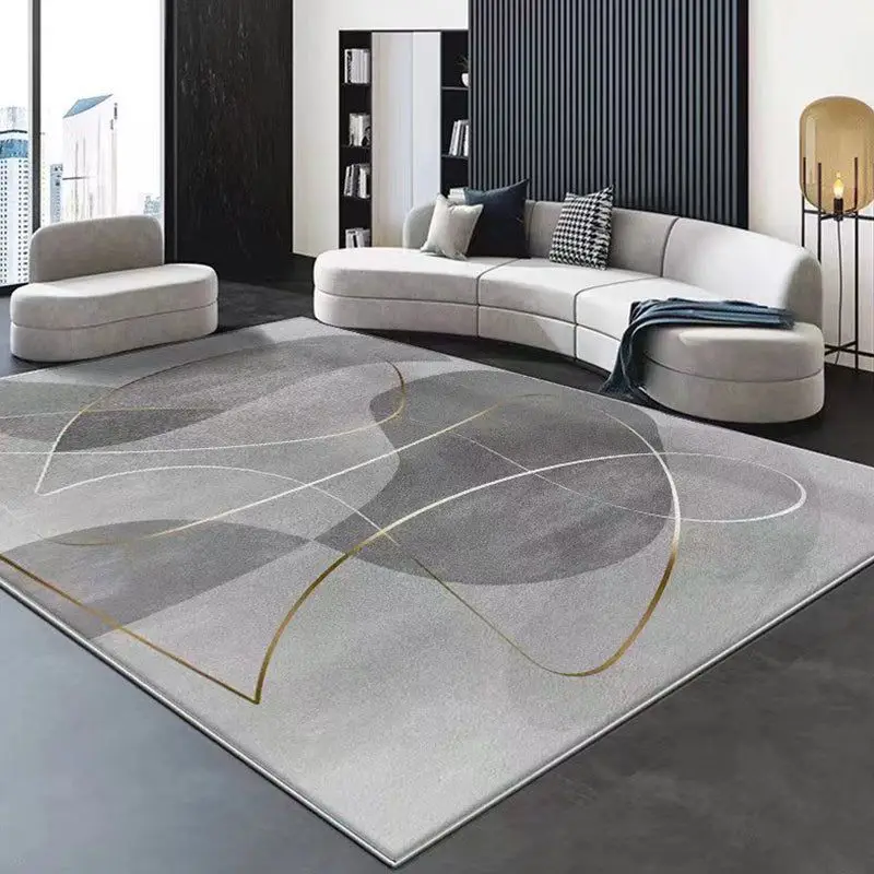 Soft grey shaggy Carpets for villas