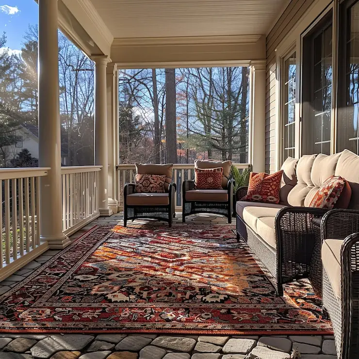 UV-resistant outdoor carpet