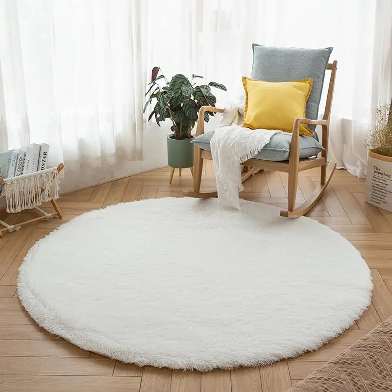 Washable round carpet