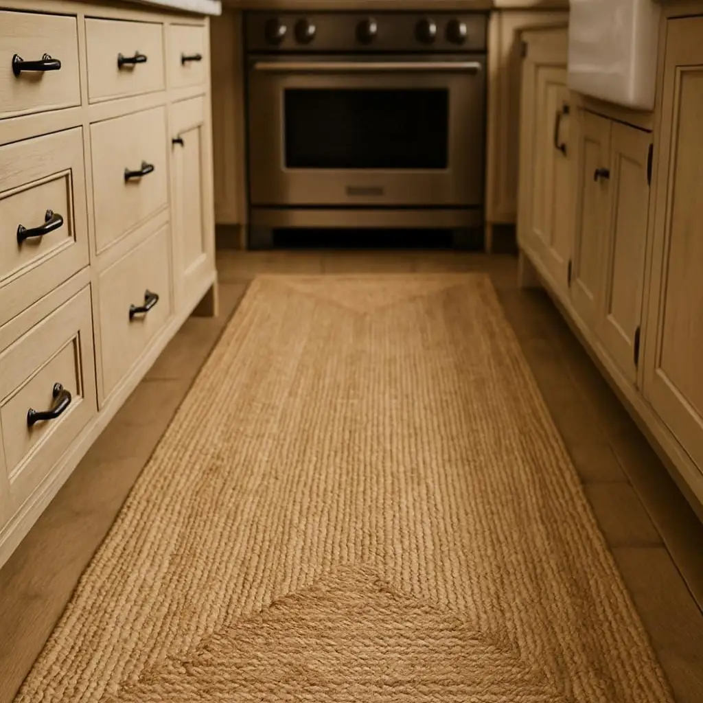 Rectangle jute carpet Dubai collection