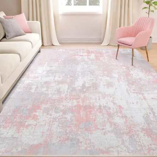 Grey Pink Carpet