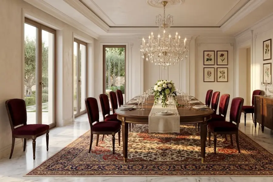Luxury Dining Room Persian Carpet