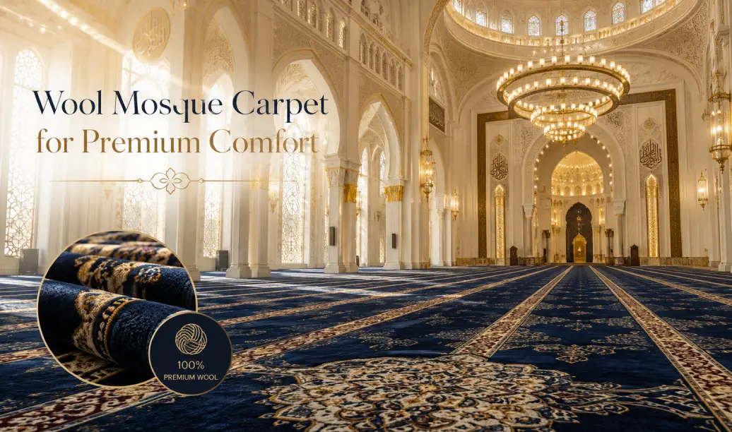 Wool Mosque Carpet for Premium Comfort