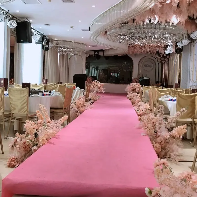 pink carpet for Marriage Hall