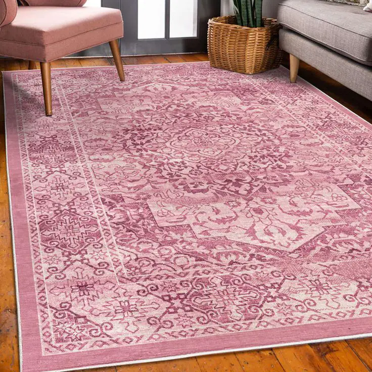 pink flower carpet