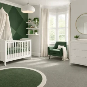 Crystal Light Grey Bedroom Carpet Dubai