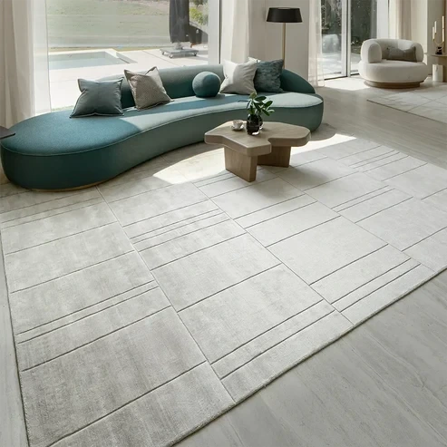 Grey Line Carpet for Modern Homes in Dubai