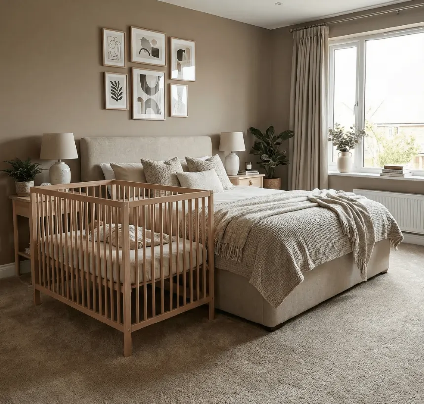 Light Beige Saxony Deep Pile Carpet