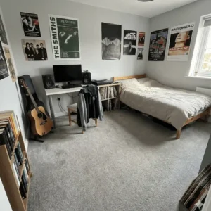 Mid Grey Saxony Deep Pile Carpet Dubai