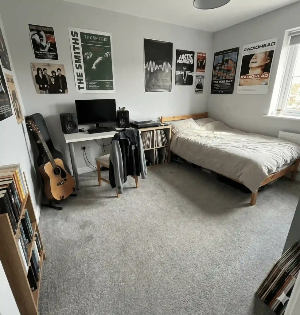 Mid Grey Saxony Deep Pile Carpet Dubai